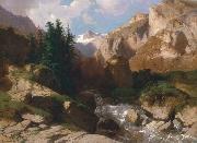 Alexandre Calame Calame oil on canvas
